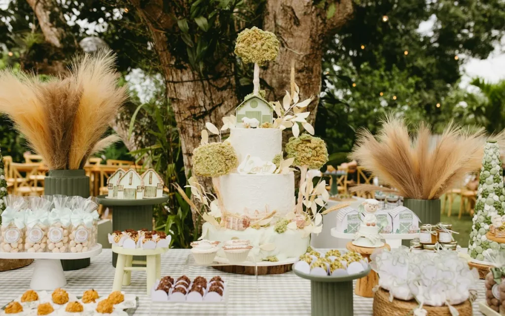 Mesa de doces de casamento: quantidade, variedade e montagem